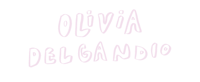 olivia delgado logo on a black background